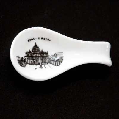 Custom logo Printed Gran Canaria Monaco Roma Italy Tourist Souvenir Spoon Como Fridge Magnet