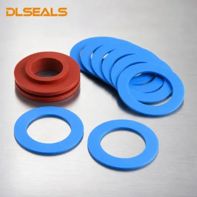 Custom Fuel Resistant NBR/Silicone Rubber Flat Washers Plumber Gasket Washer NSF61 Certified 20-90 Shore Custom Size