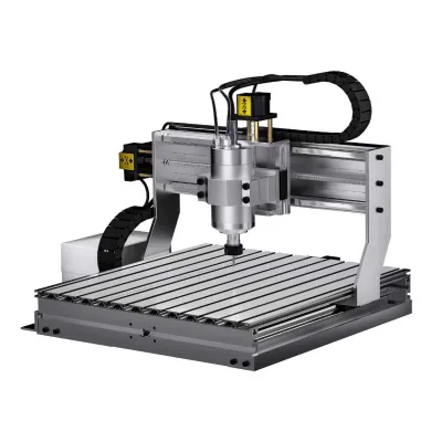 JS-4060 Square Guide Rail CNC Router with Water Tank | 3 Axis Tabletop CNC Engraving & Cutting Machine with High Repeatability
