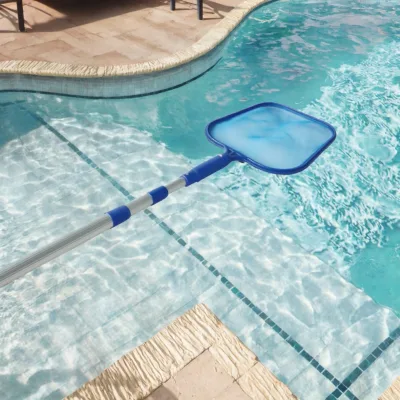 Leaf Skimmer Net for Pool Cleaning & Leaf Netting Aluminium Telescopic Pole with Plastic