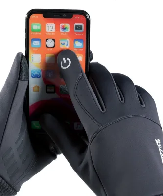 Customized Logo Windproof Waterproof Quick Dry Lightweight Anti-UV Touchscreen Warm Winter Thermal Unisex Sport Running Gloves