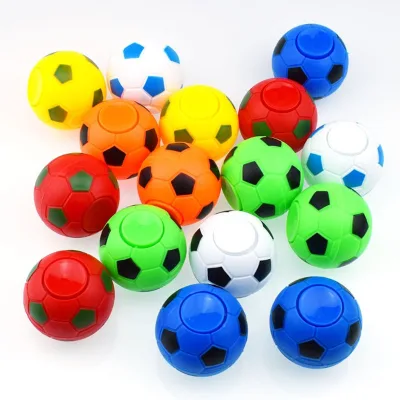 New Creative Vent Toys Football Fidget Spinner Plastic Decomperssion Toys Wholesale