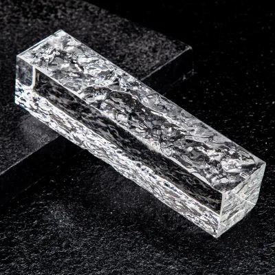 Best Design Building Direct Sales Multiple Sizes Architectural Double-sided Ice Pattern Long Strip Glass