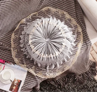 European Lace Round Pillow Cake Pillow