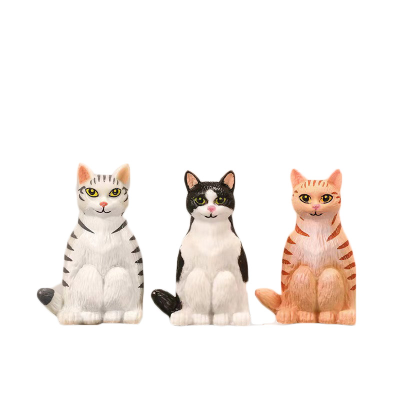 Hot Selling Anime Cartoon Funny Sitting Posture Kitten Figures Doll Decoration Toy