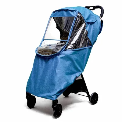 Stroller Rain Cover Light Shield Air Holes EVA Window Travel Weather Shield Universal Pushchairs Accessories Strollers Raincoat