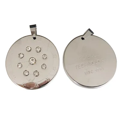 Metal Crystal Charms Quantum Ions Energy Pendant Fashion Jewelry Women Men Necklace Stainless Steel