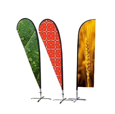 Custom Bow Lightweight Polyester Outdoor Banner Professional Grade Flag with Fiberglass Pole for Coastal Areas and Sports Events