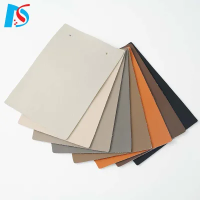 High End Colorful Abrasion Resistant Soft Pu Faux Sofa Skin Leather for Upholstery Sofa Leather