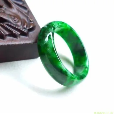 Wholesale Jade Ring High Quality White Jade Unisex Couples Rings Jewelry