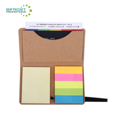 Hot Sale Sticky Note Book With Name Card Holder