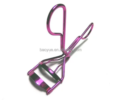 Electropherosis Rose Color Handle Stainless Steel Eyelash Curler for Personal Care