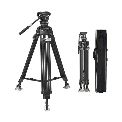 Hot Sale Heavy Duty Tripod for Camera  One-Step Locking System Carbon Fiber Tripod 360 Fluid Head Professional Tripod