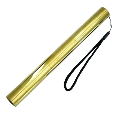 Extended Good Quality Golden Copper Material Handheld Blue Laser Pointer with Blue Beam All Accessories