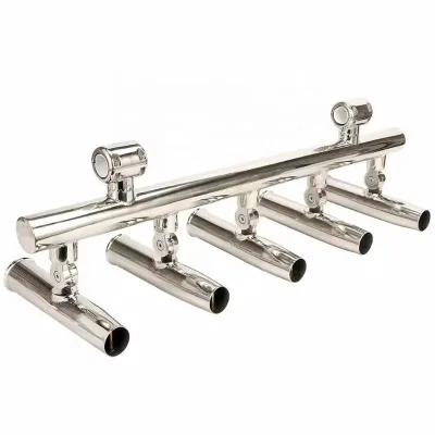 5 Rod Holders Angle Adjustable Rod Holders Fishing Console Boat Yacht Marine Hardware Stainless Steel