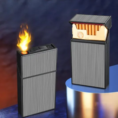Portable Metal Cigarette Case for 20 Large Cigarettes Moisture-Proof & Durable
