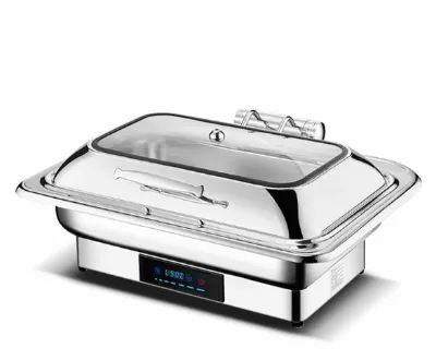 Durable and Sturdy Luxury Glass Chafing Chafing Dishes for Wedding Electric Chafing Dish