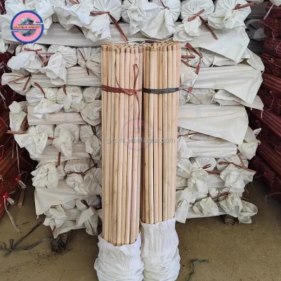 Less Than 1 Dollar Product Cleaning 120*2.2cm Natural Broom Stick Rod for Broom Brush