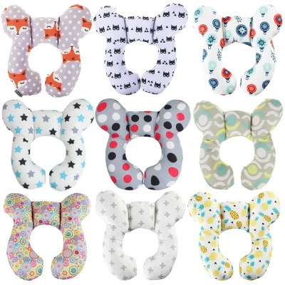 Ultra Soft Snug U-Shaped Slipcover for New 0-3 Years Toddlers Multi-Functional Stroller Pillow New Children's Outdoor Safety