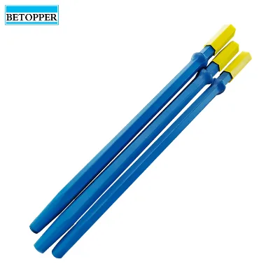 H22 Hexagon Rock Drilling Tool 7 Degree Body Tapered Drill Rod No Broken Rod for Mining Machine Parts