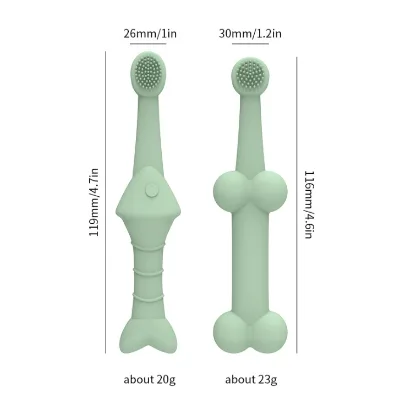 Pet Toothbrush Cat and Dog Oral Cleaning Finger Holder Toothbrush Anti-stone Cleaning Pet Products