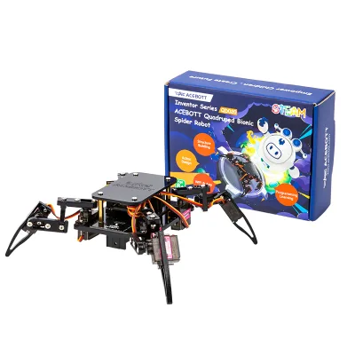ACEBOTT ESP32 Spider Robot ESP8266 WiFi Wireless IoT Robotic Kit Bionic Quadruped Robot C/C++ Code Starter Kit for Arduino IDE