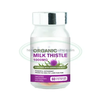 Ausreson Private Label 60pcs Organic 1000mg Milk Thistle Extract Liver Health Supplements Milk Thistle Tablets