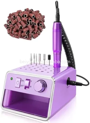 Nail Drill Machine Electric FileAcrylic Gel Dip Powder NailsNail Drill Kit for Manicure Pedicure Nail Set