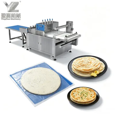 New High 32-Layer Roti Canai/Paratha Bread Machine Line Large Capacity Electric System Food Grade Stainless Steel 304 Touch