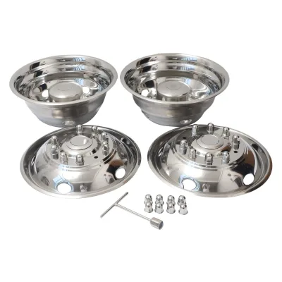 BS-WS19526F/R New 19.5 Inch Rim Simulators for 2015-2024 Dodge Ram 4500 5500 Dually - Set of 2 Rear & 2 Front Wheel Covers