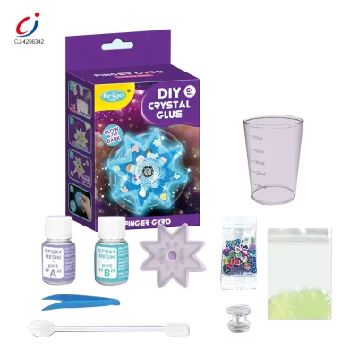 Chengji Diy Crystal Kit Glue Creative Interesting Fidget Spinner Toy Finger Gyro Custom Handmade Educational Toys