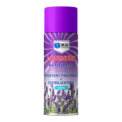 Wholesale OEM Service Air Freshener Aerosol Spray 450ml Portable for Home & Car Use
