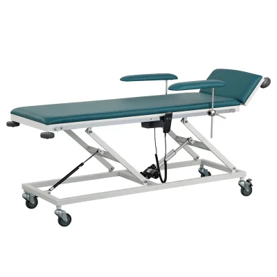 YONGFA YFC-D03 Electric Medical Examination Table Removable Height Adjustable Padded Arm Rests 1 Year Warranty for Hospital Use