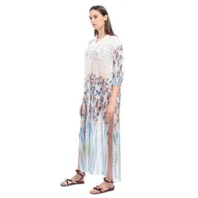 Floral Print Silk Kaftan Custom Women Katfan Dress Kaftans 2020 for Women