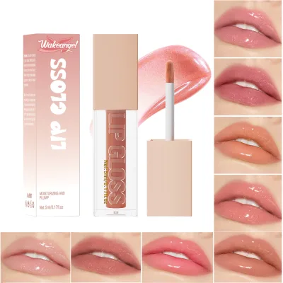 High Durability 5ml Lip Gloss Vegan Long-Lasting High Shine Waterproof Lipstick with Hyaluronic Acid Pigmented Oil