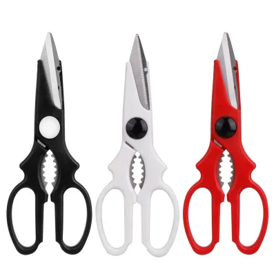 8 Inch Food Scissors Stainless Steel Heavy Duty Kitchen Shears with Serrated Blade Ergonomic Handle