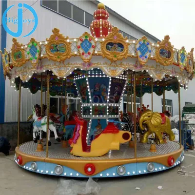 Park Funfair Attraction Luxury Carousel Ride for Sale
