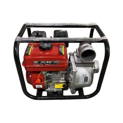 2 Inch 4-Stroke Gasoline Engine Water Pump 7.5HP 60m/h Capacity 7m Suction Portable High Pressure Pool Irrigation Pump Recoil