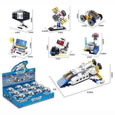 EPT Dollartoys Promotion Space Star Stuttle Rocket Model Diy Bricks Toy Building Blocks Wars 2023