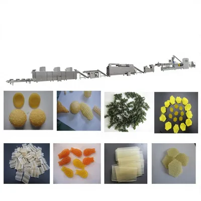 2D 3D Snack Food Granule Pani Puri Making Machine Fully Automatic Extruder Stainless Steel Bearing Gear Pump Engine PLC
