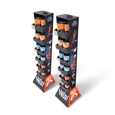 Custom Corrugated Cardboard Foldable Display Stand, Retail Pop-Up Display for Store Promotion Trade Show Exhibitions