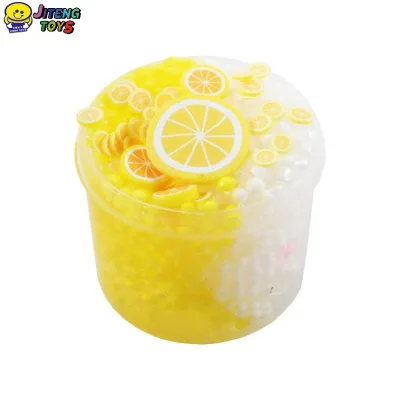 JITENG Wholesale New Product Cake Stretchy Fruit Foam Bead Slime Plasticine Clay Cotton Slime Slime Clay