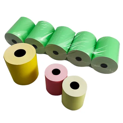 Multi-Color Thermal Kitchen Printer Paper Rolls Single High Smoothness Long Storage Color Coding for Order Priority Restaurants
