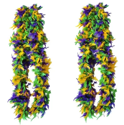 2024 Baige Brazilian Style Mardi Gras Feather Decorations Essential Party Festival Accessory
