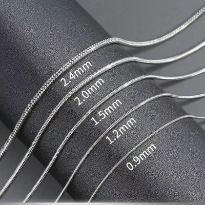 Luxury Snake Bone Necklace for Women Wholesale Fine Chains Necklaces Minimalist Mens Jewelry Stainless Steel Chain ALN25121073