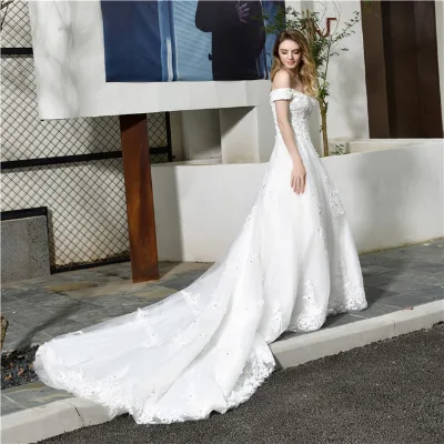 Plastic Islamic Dress Ball Gown Imported Wedding Dresses with CE Certificate