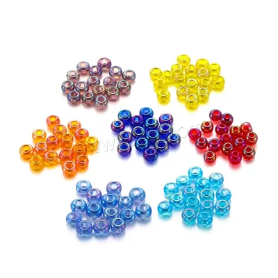 Jewelry Making Bulk 2mm Round Plated Durable Mini DIY Lampwork Opaque Lustrous Glass Seed Beads More Colors for Choice 1427867