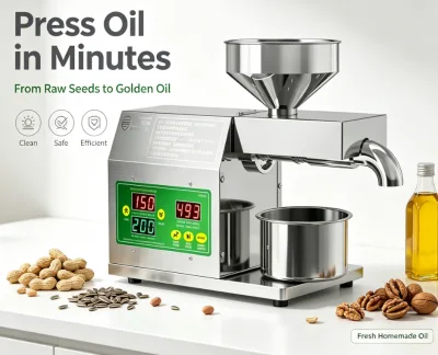 Market Hot Item Small Commercial Oil Press Machine With Low Raw Material Waste for Peanut Palm Oil Extraction