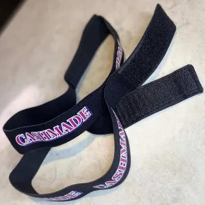 Adjustable Elastic Hair Band Logo Printing No Ear Cover Protection Wide Adjustable Edge Wrap Wig Accessories