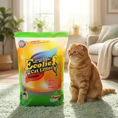 Light Fresh Fragrance No Pungent Smell Indoor Use Crushed Bentonite Cat Litter